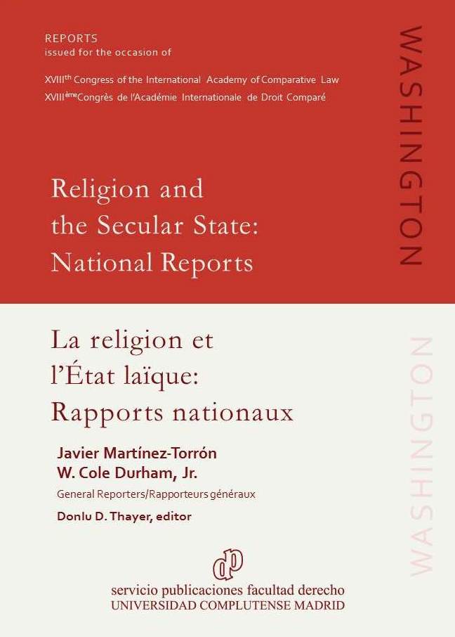 Image for <em>Religion and the Secular State: National Reports</em>