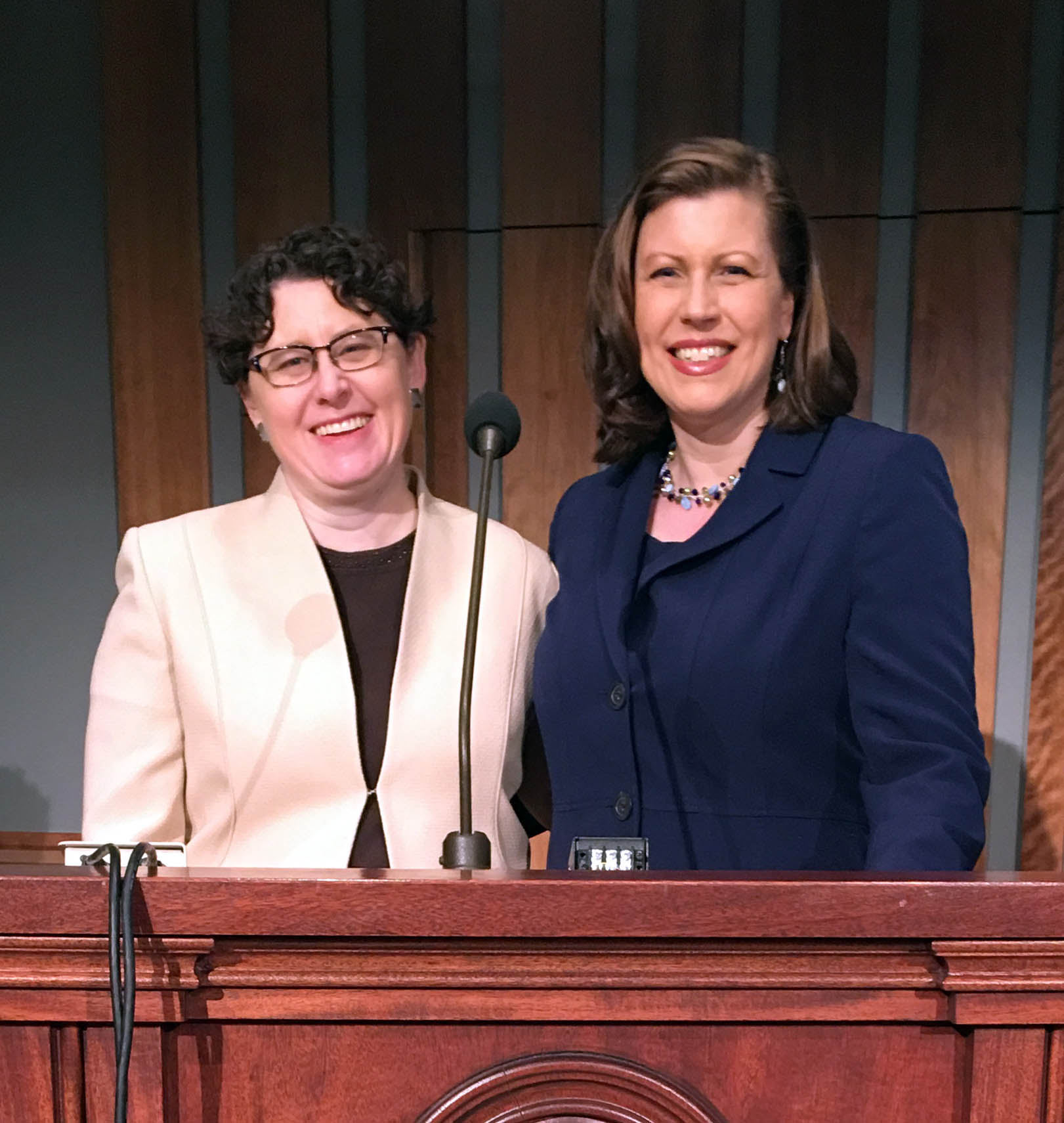 Image for Elizabeth Clark and Hannah Clayson Smith speak at BYU Women's Conference, May 2018
