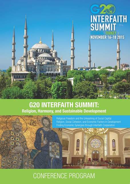 Image for G20 Interfaith Forum in Turkey: Religion, Harmony, and Sustainable Development